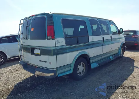 1999 Chevrolet Express G1500 z USA, uszkodzony, nr VIN 1GBFG15R6X1032057